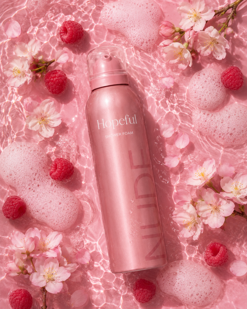 Nude Beauty Hopeful Shower Foam - Miljøbilde