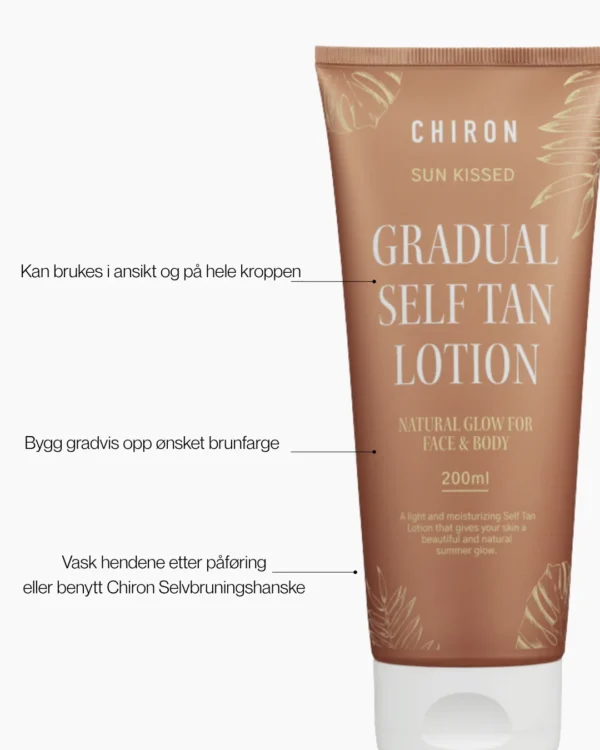 Chiron Gradual Self Tan Lotion Face & Body – bilde 5