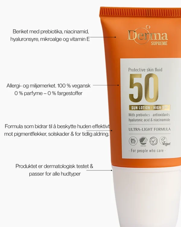 Derma Supreme Sun Fluid Face SPF50 – bilde 7