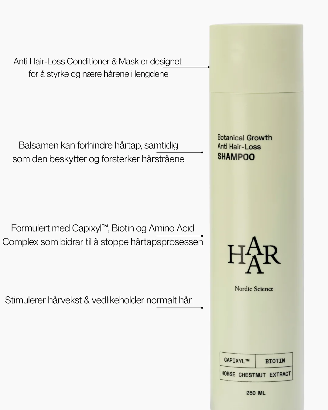 HAAR Nordic Botanical Growth Anti Hair-Loss Conditioner & Mask – bilde 9