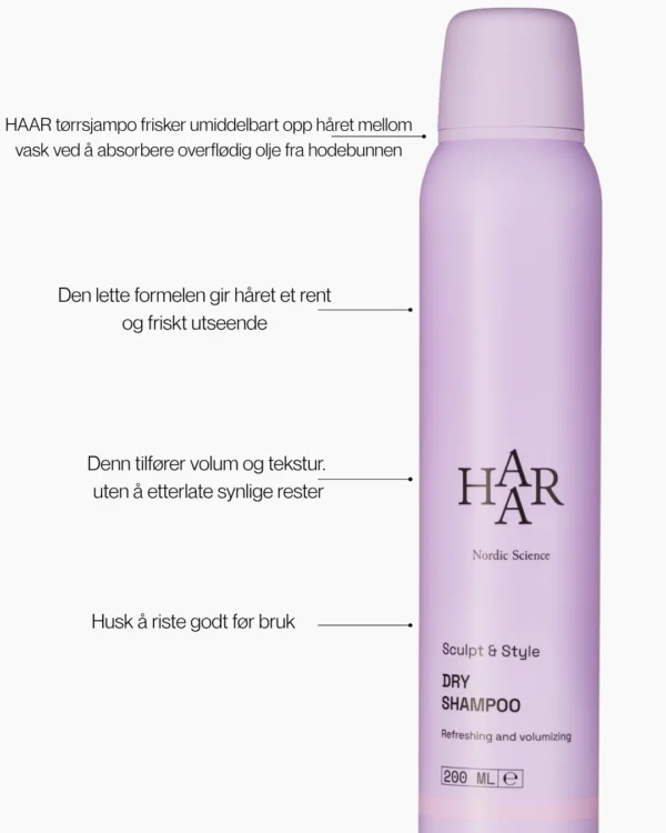 HAAR Nordic Sculpt & Style Dry Shampoo – bilde 8