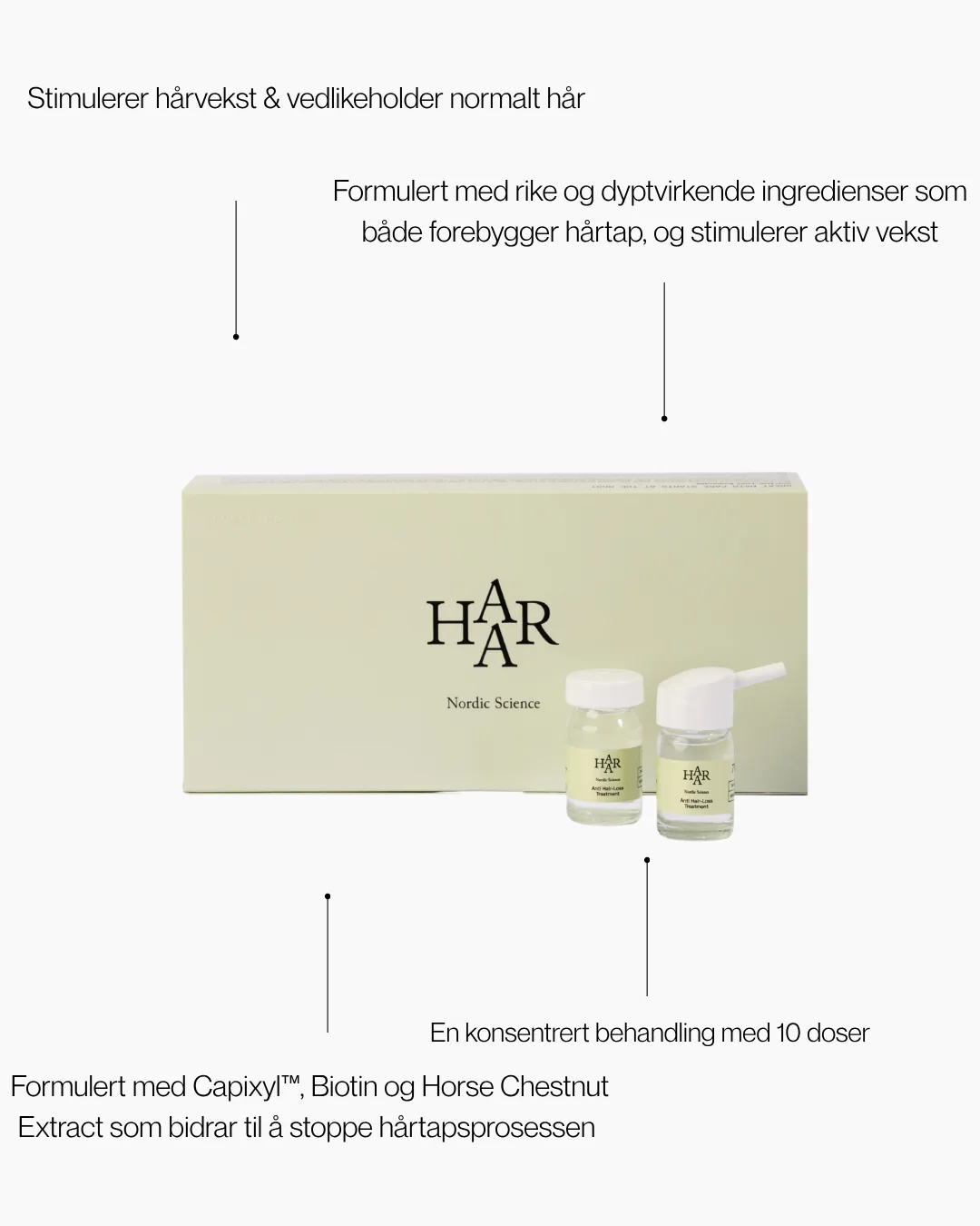 HAAR Nordic Botanical Growth Anti Hair-Loss Ampoules – bilde 8