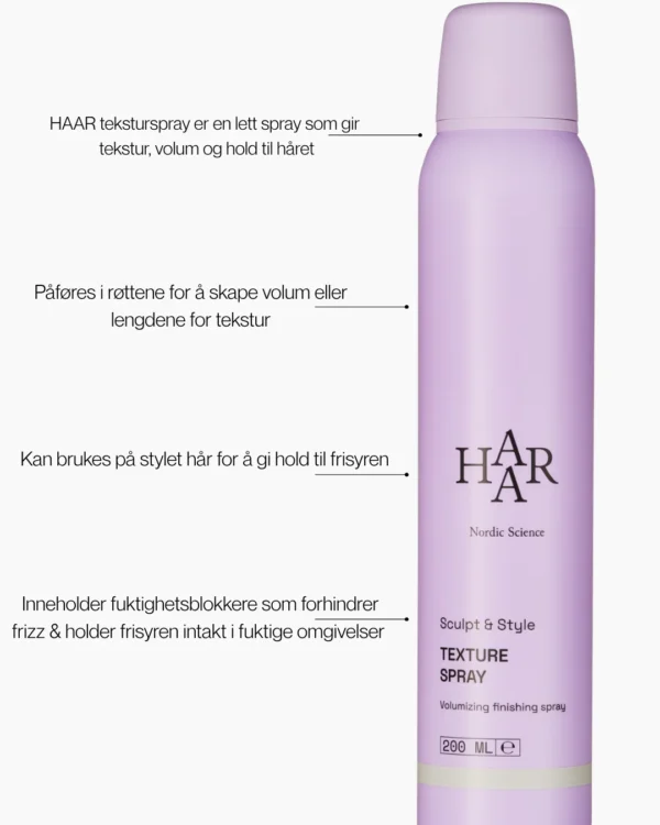 HAAR Nordic Sculpt & Style Texture Spray – bilde 8