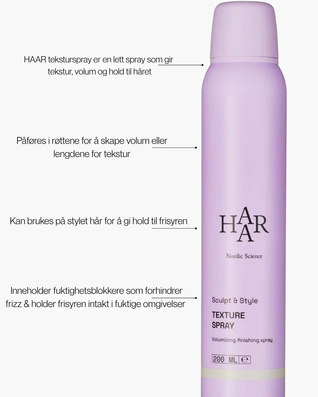 HAAR Nordic Sculpt & Style Texture Spray – bilde 8