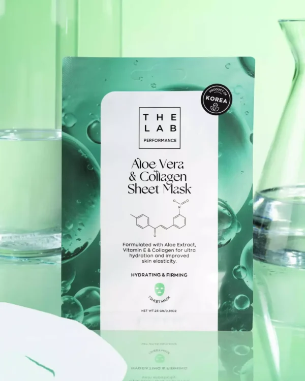 The Lab Performance Aloe Vera & Collagen Sheet Mask – bilde 2