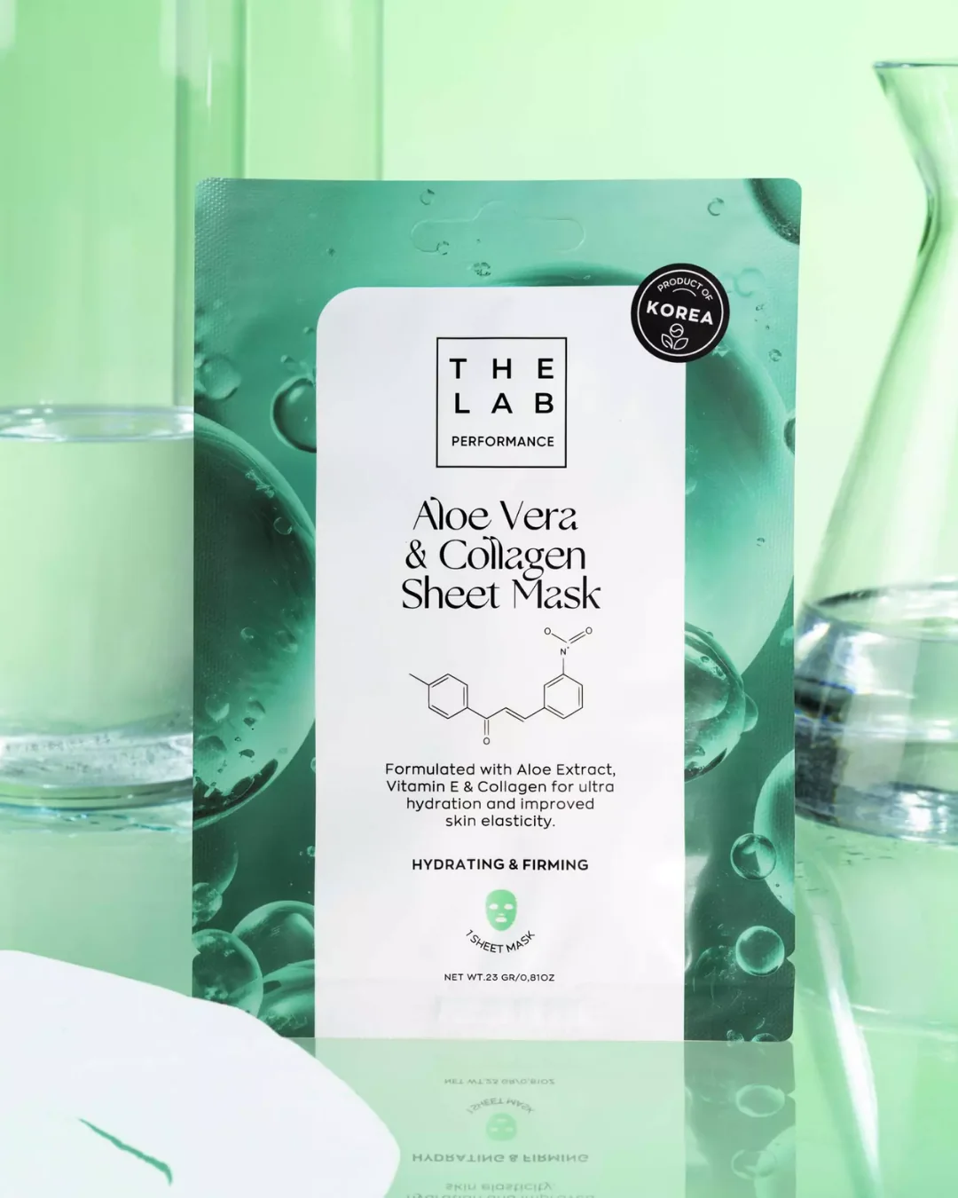 The Lab Performance Aloe Vera & Collagen Sheet Mask – bilde 2