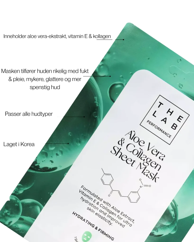 The Lab Performance Aloe Vera & Collagen Sheet Mask – bilde 5