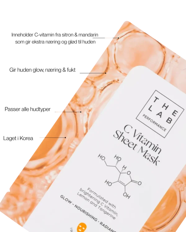 The Lab Performance Vitamin C Sheet Mask – bilde 3