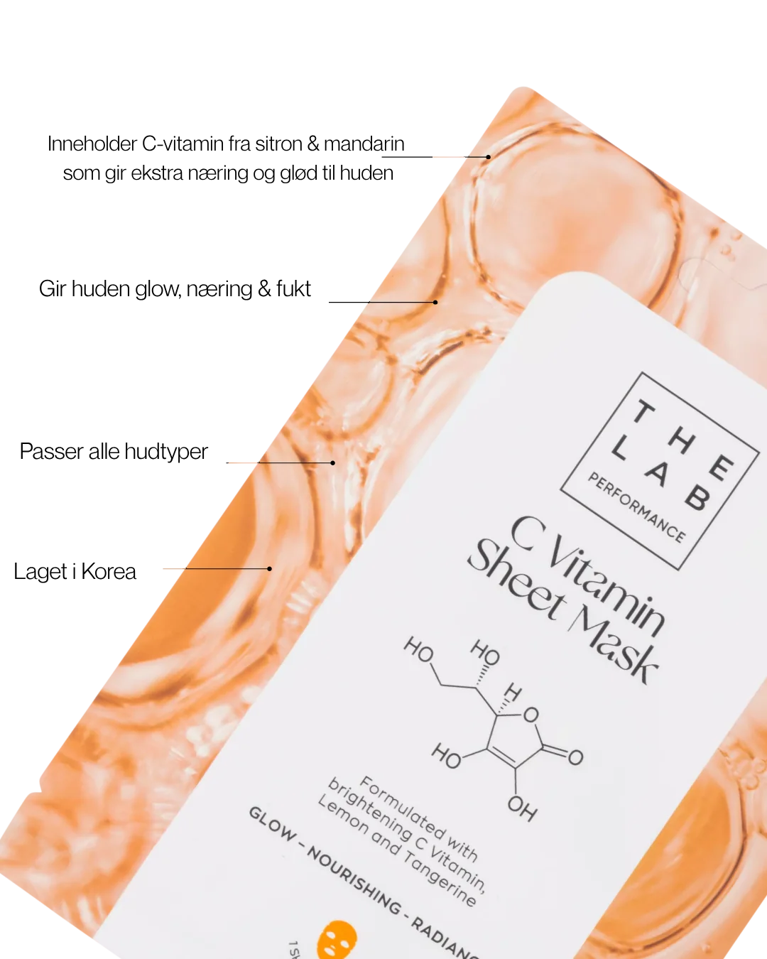 The Lab Performance Vitamin C Sheet Mask – bilde 3