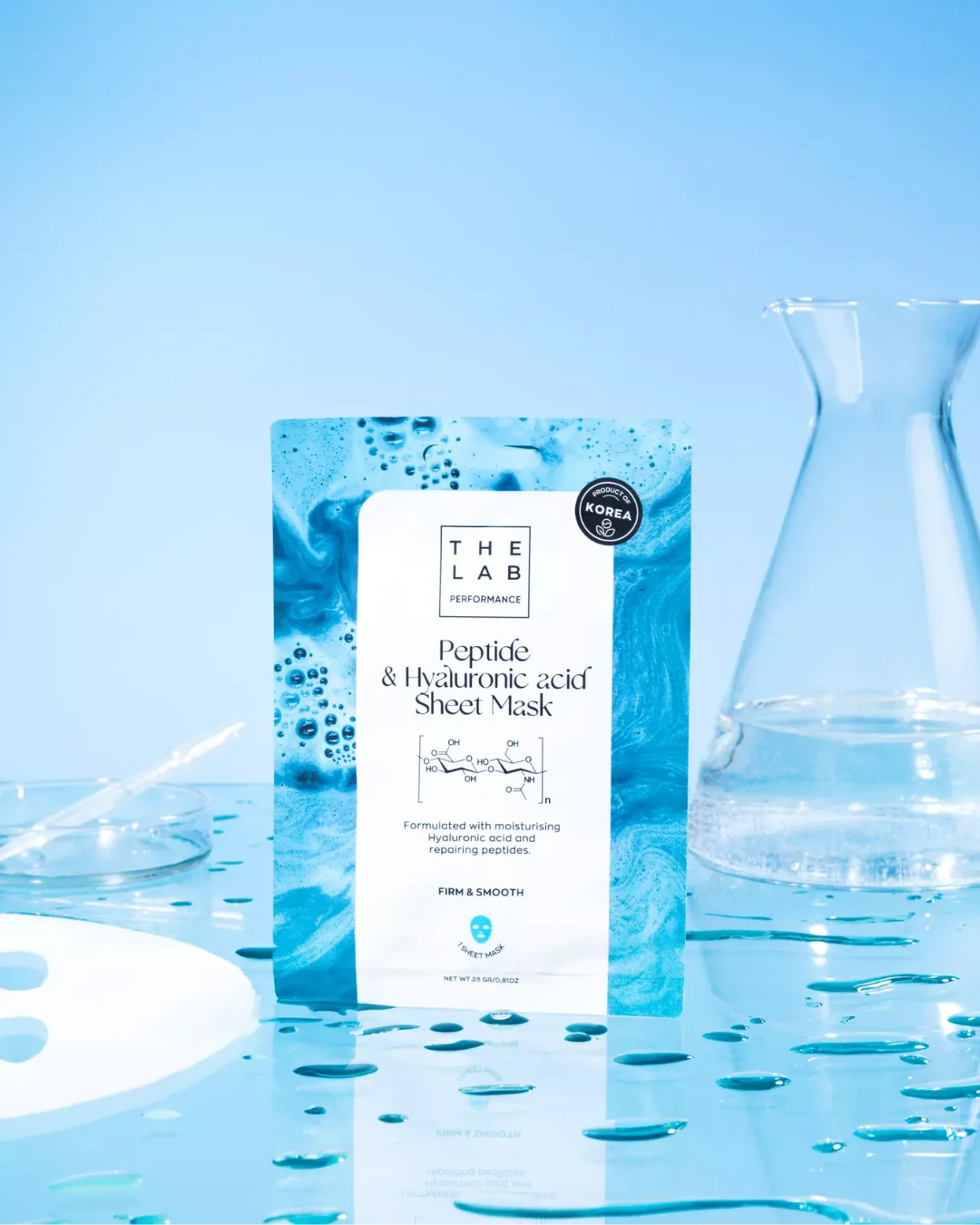 The Lab Performance Peptides & Hyaluronic Acid Sheet Mask – bilde 2