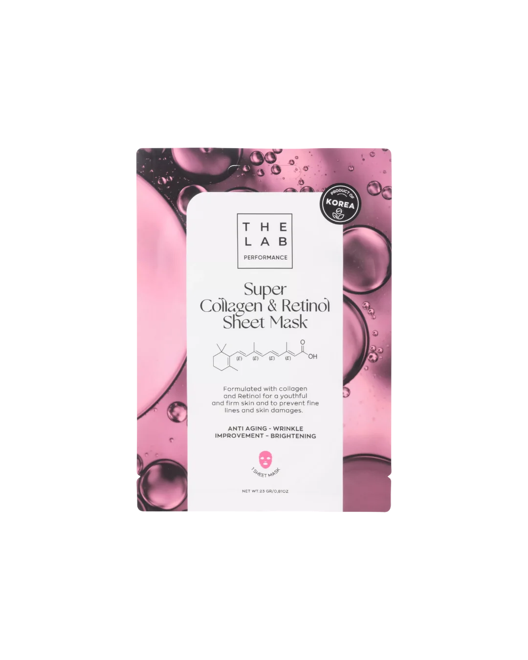 The Lab Performance Collagen Sheet Mask with Retinol