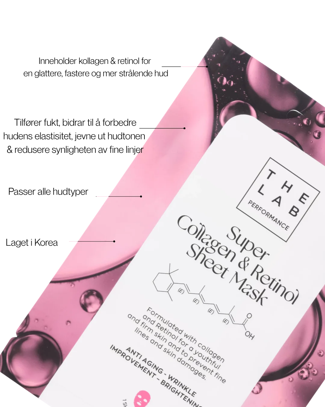 The Lab Performance Collagen Sheet Mask with Retinol – bilde 4