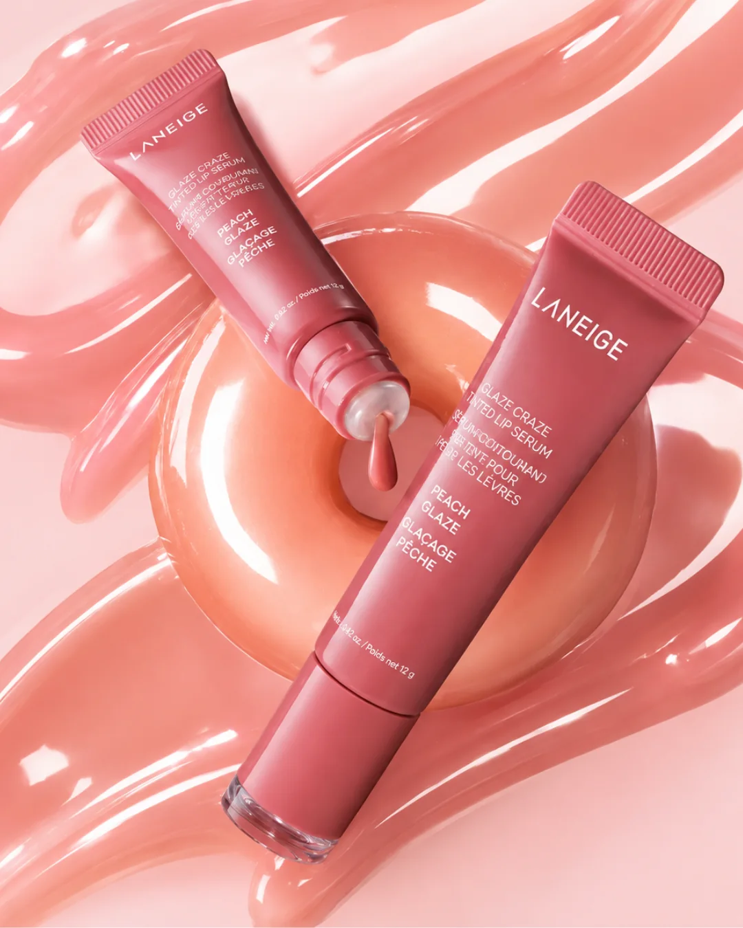 Laneige Glaze Craze Tinted Lip Serum Peach Glaze – bilde 2