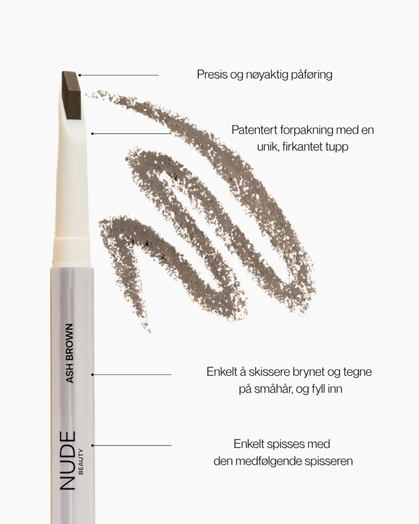 Nude Beauty High Define Brow Pencil Ash Brown
