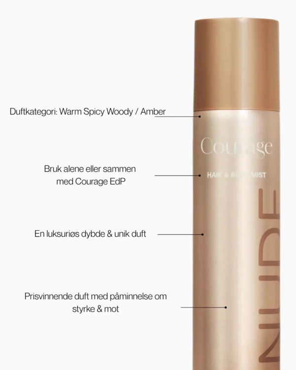 Nude Beauty Courage Hair & Body Mist
