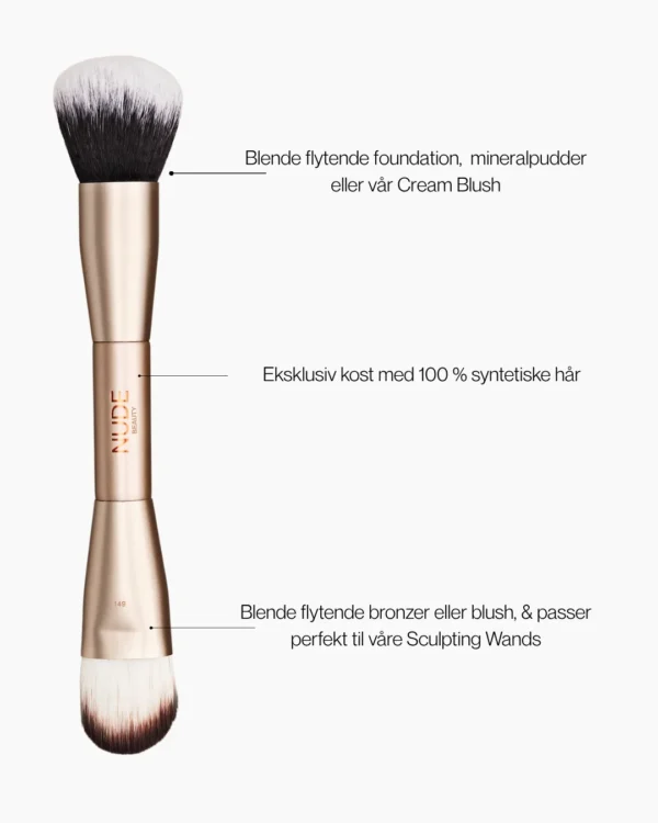 Nude Beauty Double Ended Buffer Brush