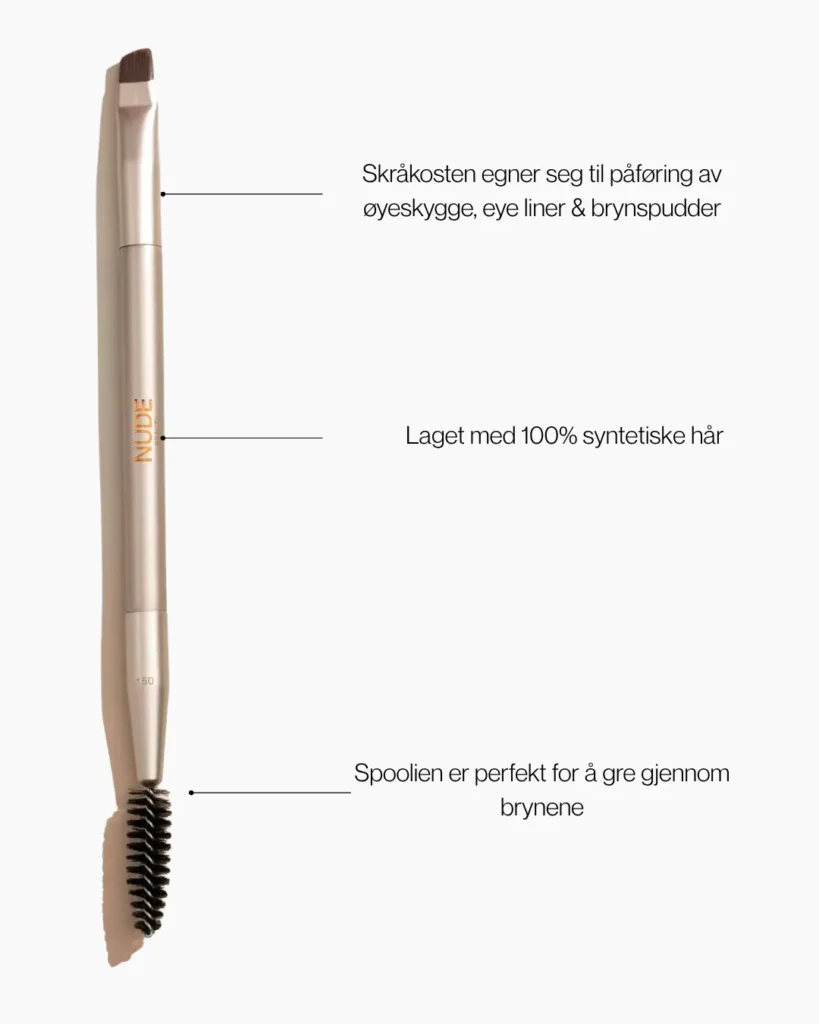 Nude Beauty Double Ended Eyebrow Brush
