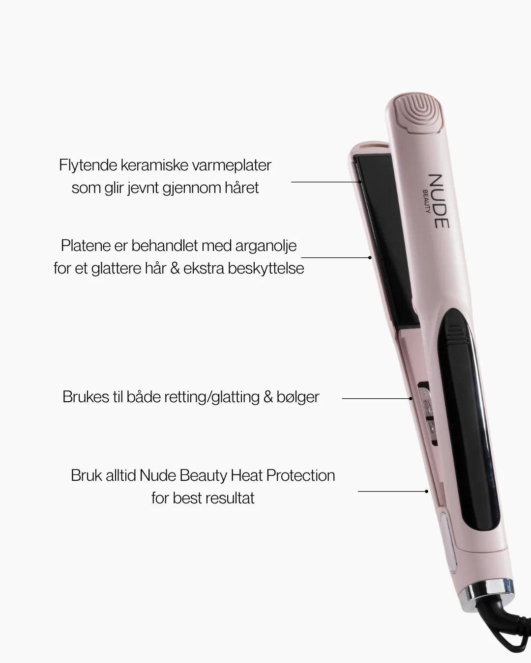 Nude Beauty Flat Iron Straightener