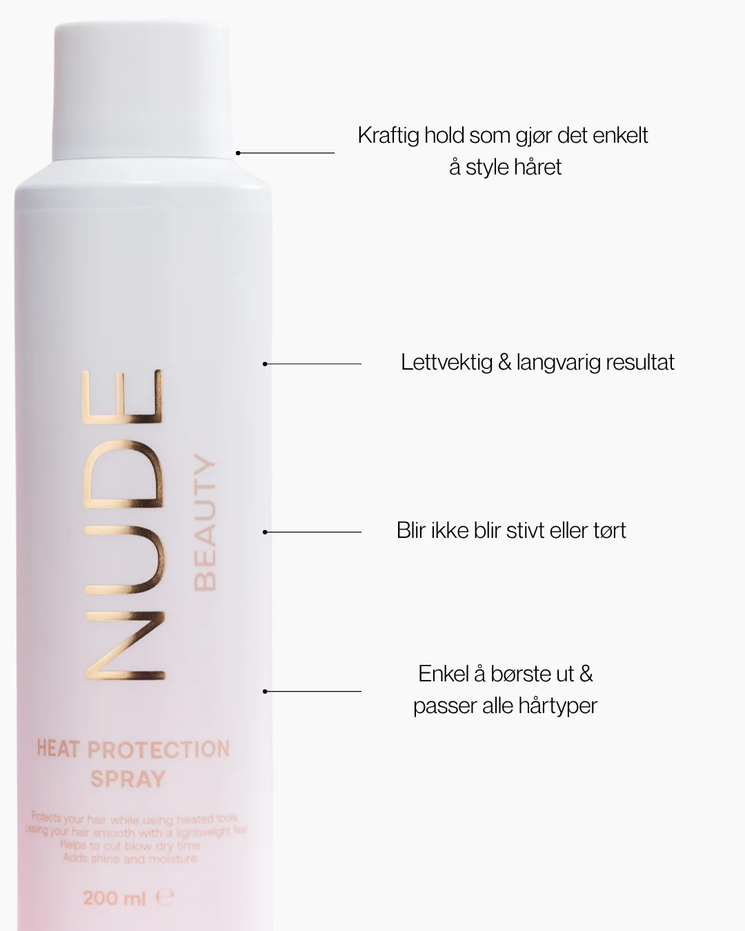 Nude Beauty Heat Protection Spray
