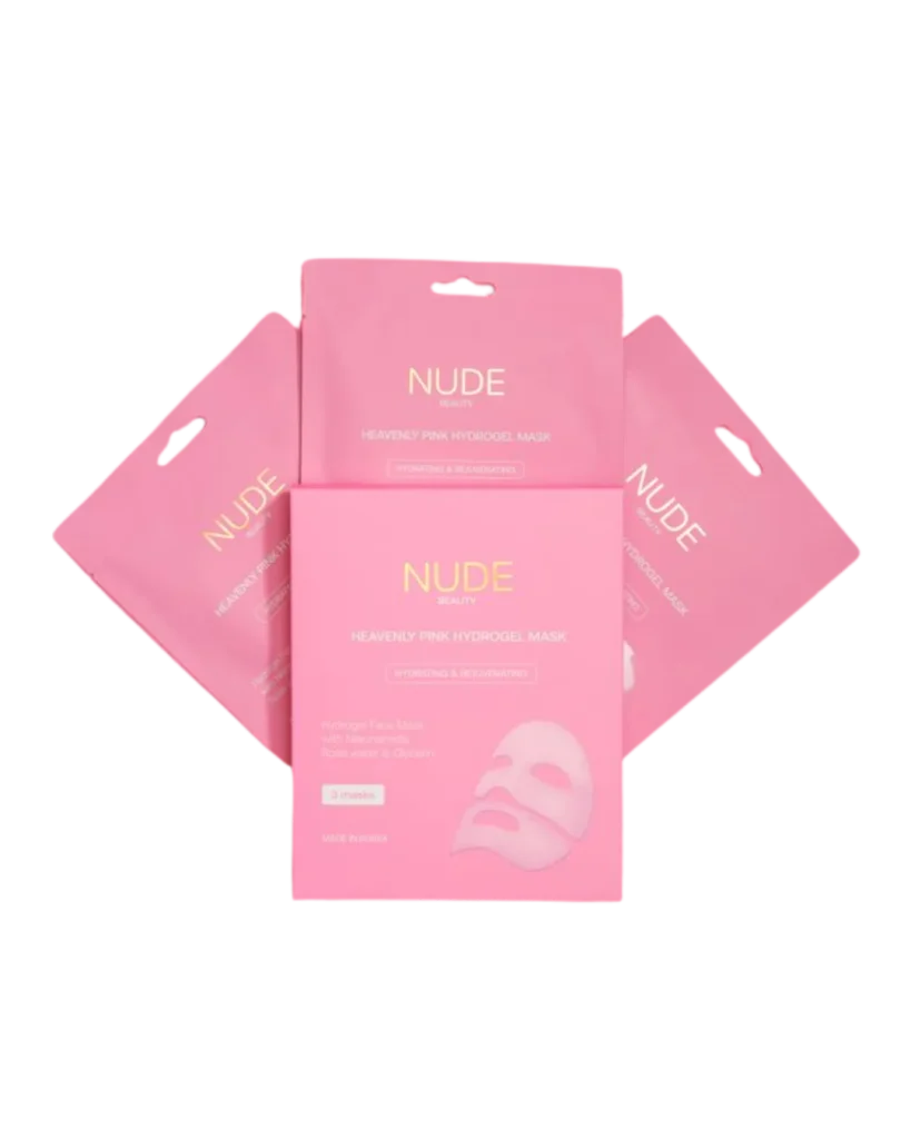Nude Beauty Heavenly Pink Hydrogel mask (3 pcs)
