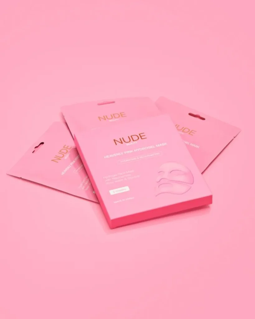 Nude Beauty Heavenly Pink Hydrogel mask (3 pcs)