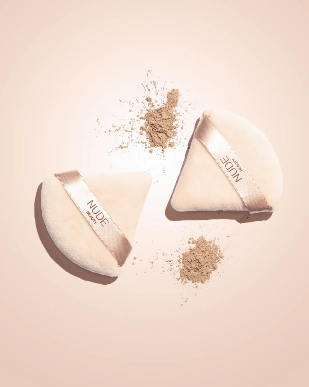 Nude Beauty Triangle Powder Puff Duo