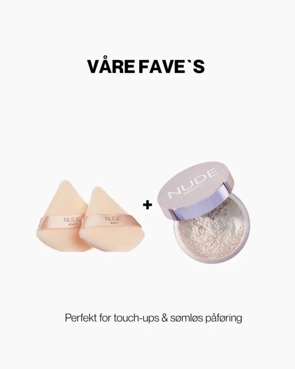 Nude Beauty Triangle Powder Puff Duo