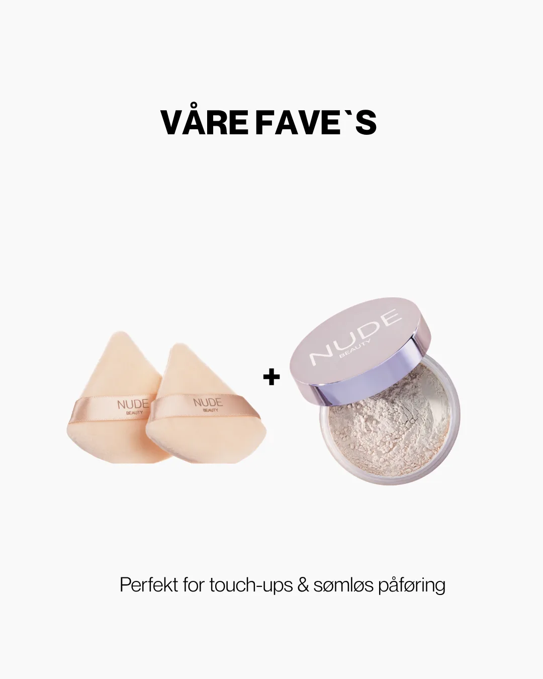 Nude Beauty Triangle Powder Puff Duo