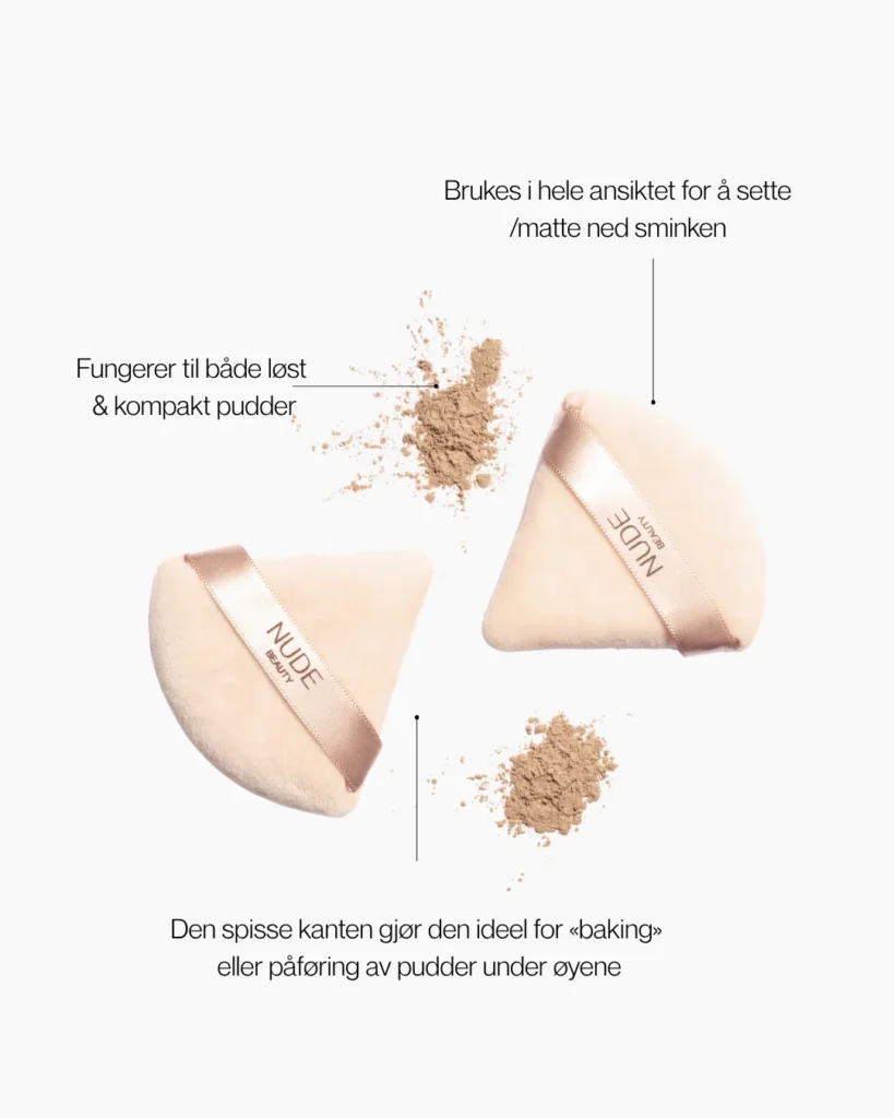 Nude Beauty Triangle Powder Puff Duo