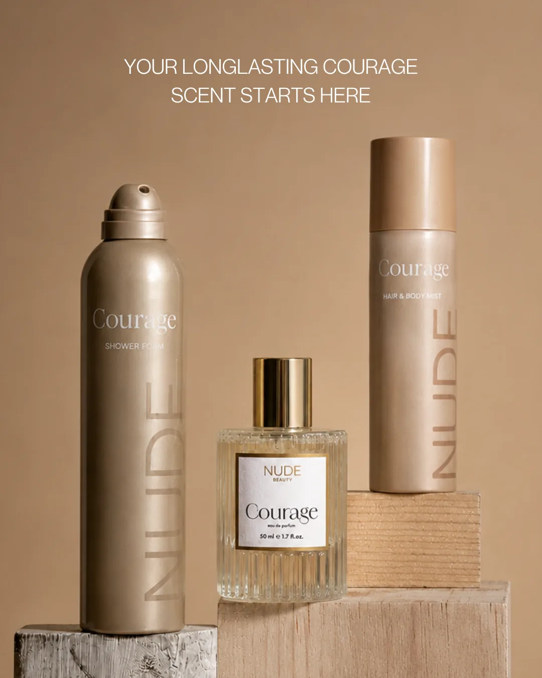 Nude Beauty Courage Shower Foam
