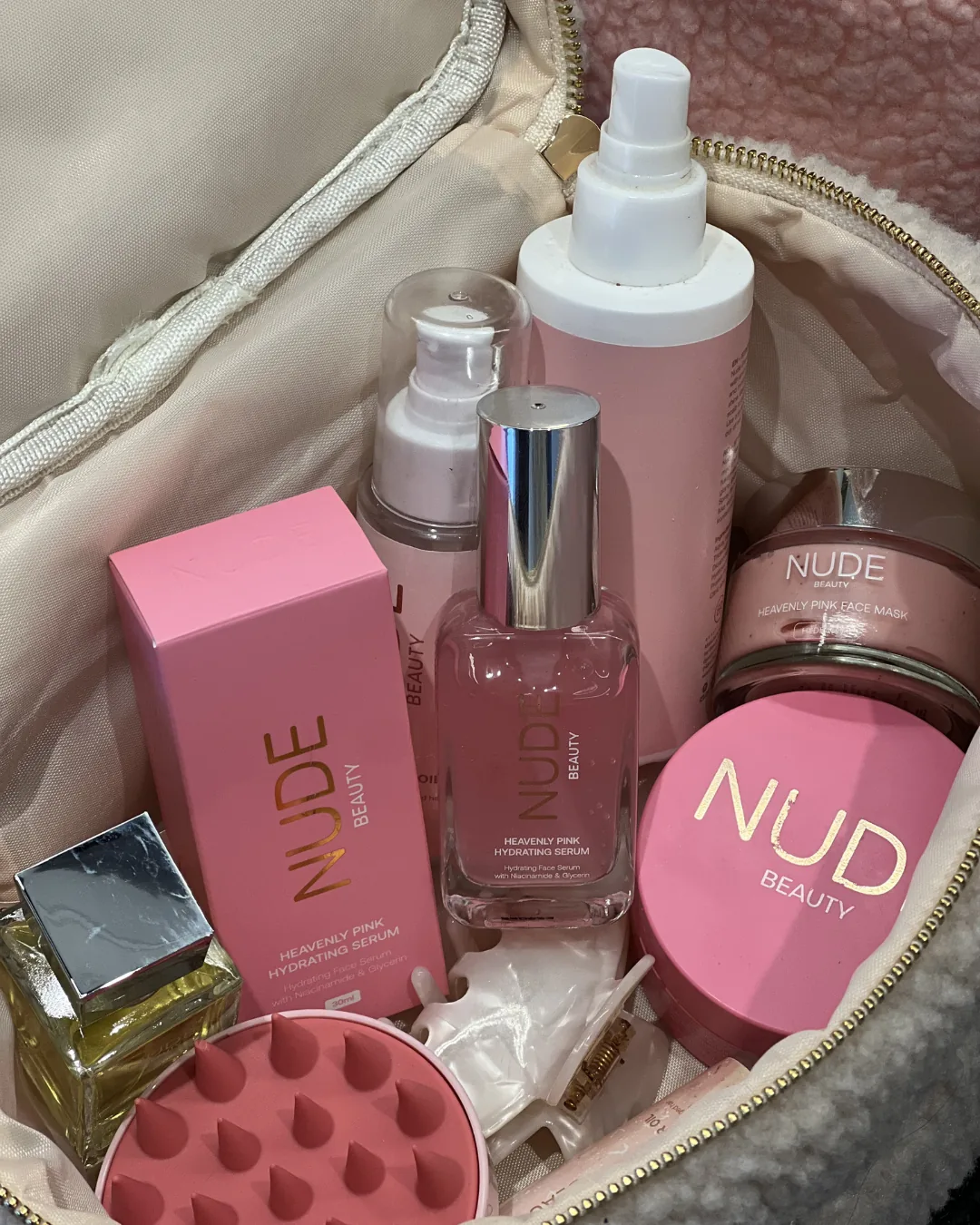 Nude Beauty Cosmetic Bag Beige