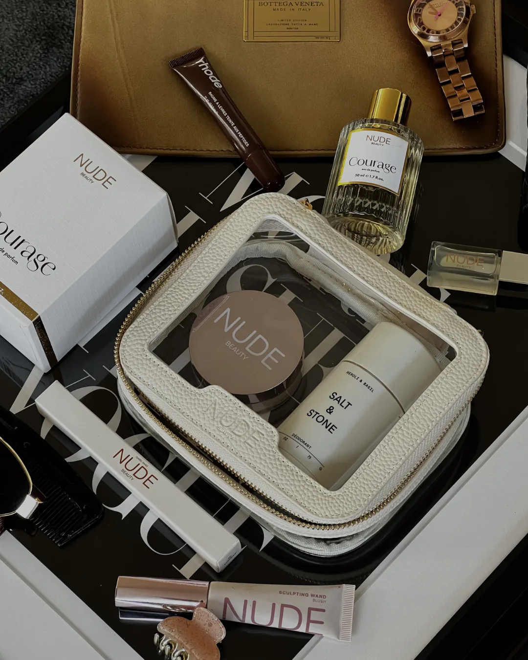 Nude Beauty travel bag beige M