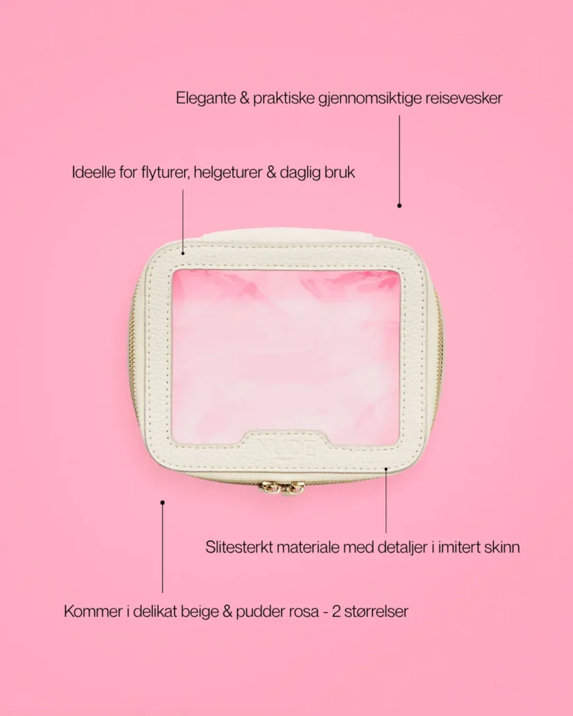 Nude Beauty travel bag beige M