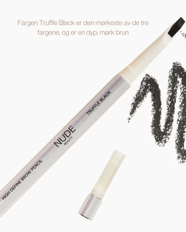 Nude Beauty High Define Brow Pencil Truffle Black