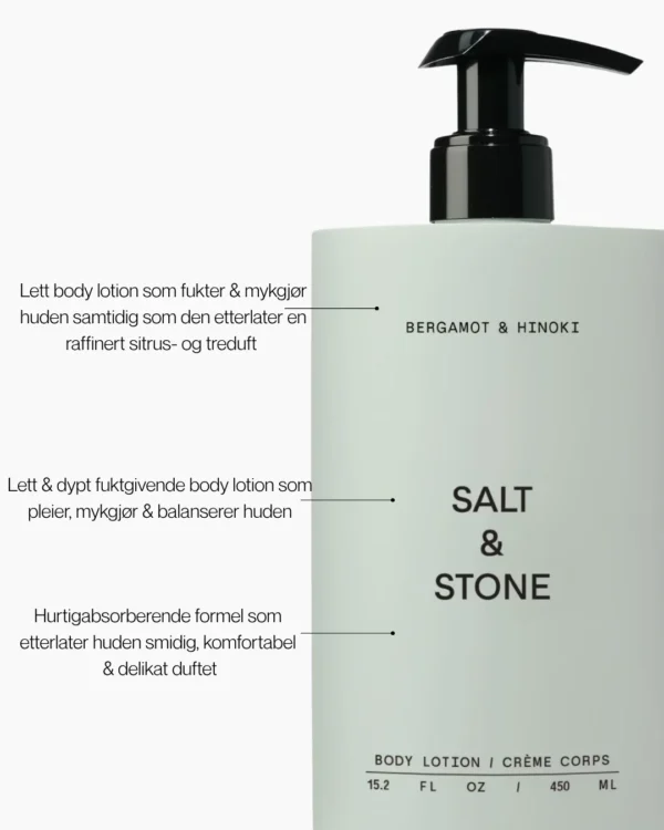 Salt & Stone Body Lotion Bergamot & Hinoki 450 ml – bilde 5