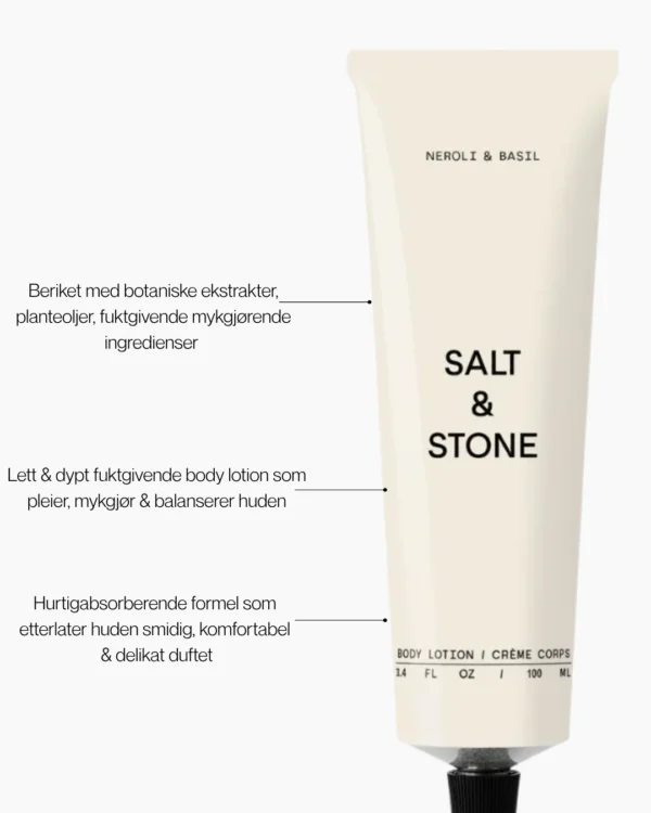 Salt & Stone Body Lotion Neroli & Basil 100 ml – bilde 5