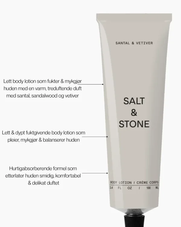 Salt & Stone Santal & Vetiver Body Lotion 100 ml – bilde 5