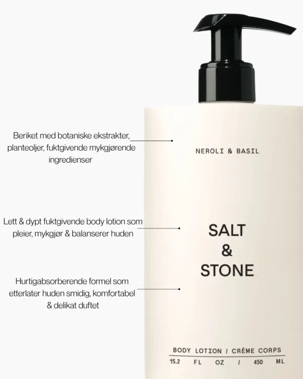 Salt & Stone Body Lotion Neroli & Basil 450 ml – bilde 5