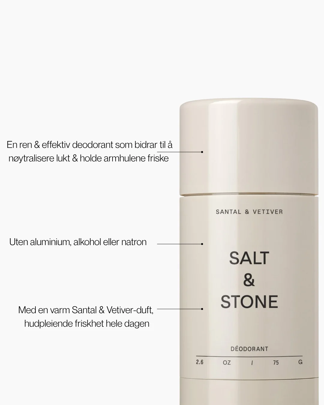 Salt & Stone Natural Deodorant Santal & Vetiver – bilde 5