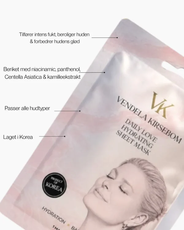 Vendela Kirsebom Daily Love Hydrating Sheet Mask – bilde 7