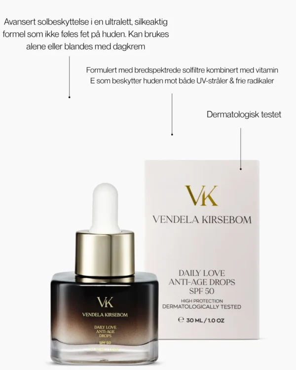 Vendela Kirsebom Daily Love Anti-Age Drops SPF50 – bilde 8